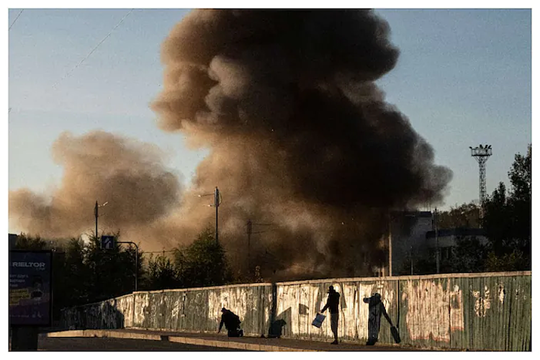 Nhiều vụ nổ xảy ra tại hàng loạt thành phố của Ukraine