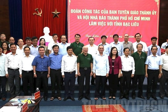 TP.HCM tăng cường hợp tác truyền thông với tỉnh Bạc Liêu