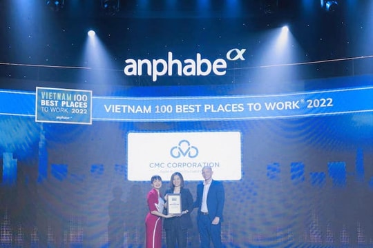 CMC được vinh danh "Top 100 nơi làm việc tốt nhất Việt Nam 2022"