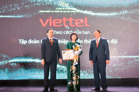 Viettel đạt chuẩn văn hóa kinh doanh Việt Nam 2022