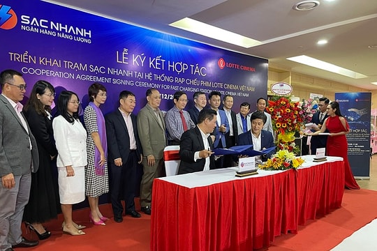 Asia Media Facade triển khai trạm sạc nhanh tại Lotte Cinema