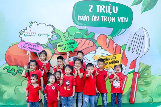 Greenfeed trao 2 triệu bữa ăn, mang niềm vui Tết đến với trẻ em