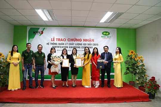 Nhatviet Logistics đạt chứng nhận hệ thống quản lý chất lượng ISO 9001:2015
