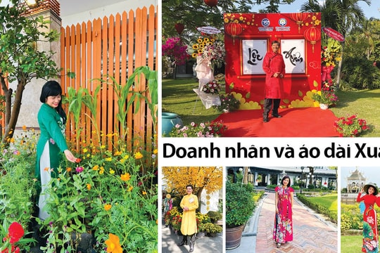 Doanh nhân và áo dài Xuân Doanh nhân và áo dài Xuân