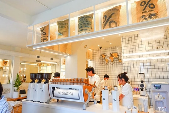 Cửa hàng % Arabica đầu tiên tại Việt Nam đã chính thức khai trương Cửa hàng % Arabica đầu tiên tại Việt Nam đã chính thức khai trương