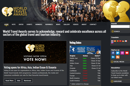 Hãy bình chọn cho du lịch Việt Nam tại World Travel Awards 2023 Hãy bình chọn cho du lịch Việt Nam tại World Travel Awards 2023