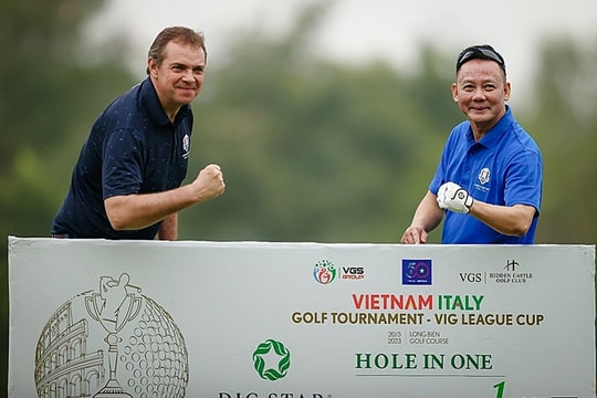 Hơn 100 golfer tham gia giải giao hữu quốc tế Vietnam Italy Golf Tournament