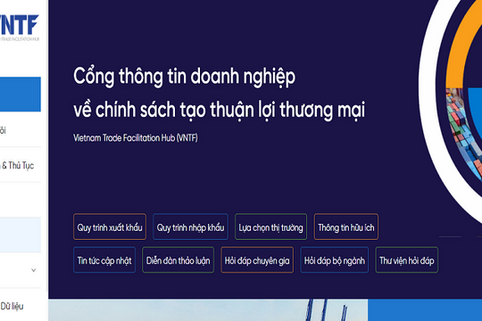 Ra mắt cổng thông tin doanh nghiệp về chính sách tạo thuận lợi thương mại