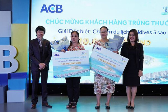 ACB công bố kết quả quay số trúng thưởng chuyến du lịch Maldives