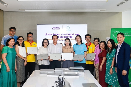 Mondelez Kinh Đô tặng máy tính đã qua sử dụng cho học sinh, sinh viên