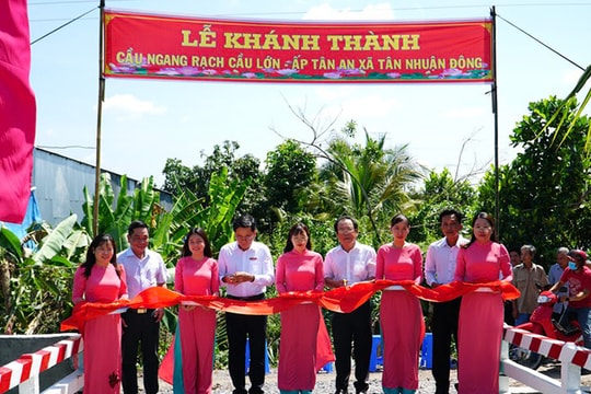 Khánh thành cầu Ngang Rạch Cầu Lớn tại Đồng Tháp