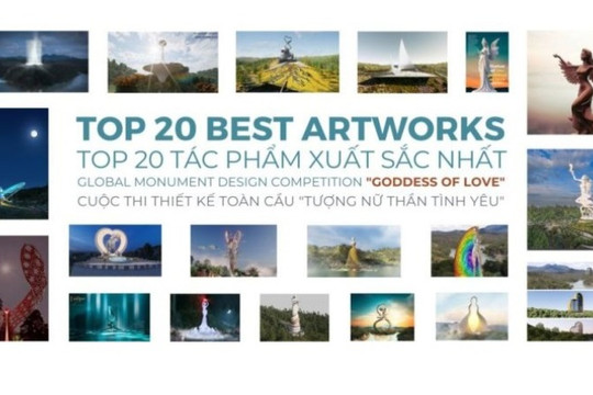 Lộ diện 20 tác phẩm vào chung khảo cuộc thi thiết kế tượng Nữ thần Tình yêu