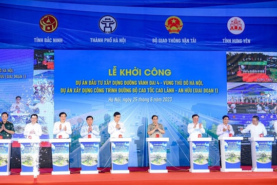 Khởi công dự án đường Vành đai 4 vùng thủ đô