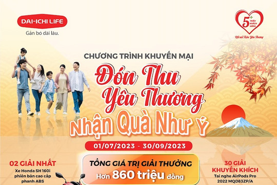 Dai-ichi Life Việt Nam triển khai chương trình “Đón Thu yêu thương, nhận quà như ý”