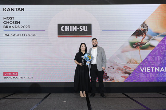 Chin-su khẳng định vị thế top đầu thương hiệu thực phẩm đóng gói