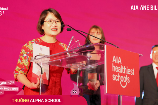 Đại diện Việt Nam giành quán quân cuộc thi “Trường học lành mạnh nhất AIA” khu vực châu Á