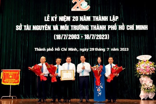 Sở Tài nguyên và Môi trường TP.HCM kỷ niệm 20 năm thành lập
