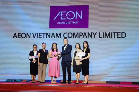 Aeon 5 năm liền vào top nơi làm việc tốt nhất châu Á