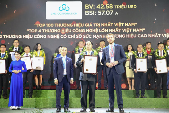 CMC được vinh danh thương hiệu Công nghệ có chỉ số sức mạnh cao nhất Việt Nam