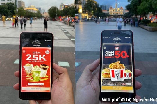 Lần đầu tiên dùng Wi-Fi công cộng chạy quảng cáo cam kết đơn tại Việt Nam