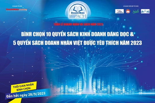 Khởi động bình chọn “5 quyển sách doanh nhân Việt được yêu thích” và “10 quyển sách kinh doanh đáng đọc năm 2023”