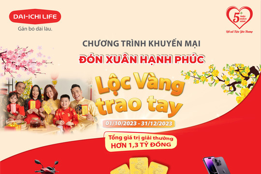 Dai-ichi Life Việt Nam khuyến mại “Đón Xuân hạnh phúc - Lộc vàng trao tay”