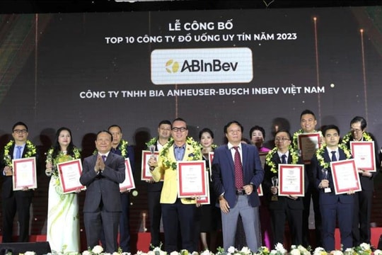 AB InBev 4 năm vào top 10 công ty đồ uống uy tín