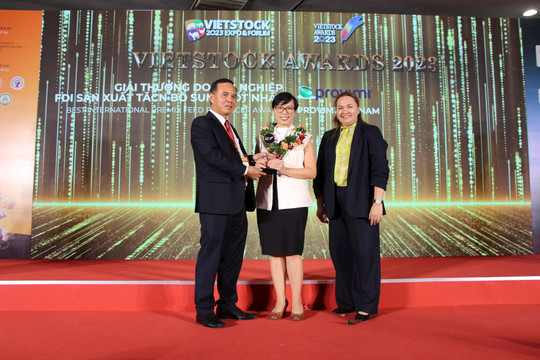 Provimi Việt Nam đạt Giải thưởng “Doanh nghiệp FDI sản xuất thức ăn chăn nuôi bổ sung tốt nhất”