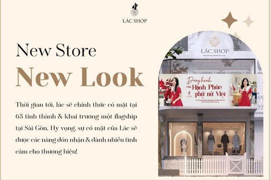 Nhãn hàng phân phối thời trang Lác Shop công bố logo mới sau hơn 1 thập kỷ