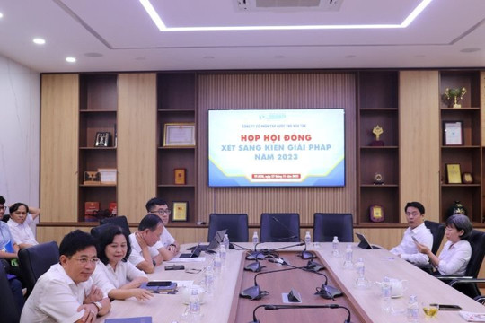 Công ty Cấp nước Phú Hòa Tân xét công nhận giải pháp sáng kiến năm 2023
