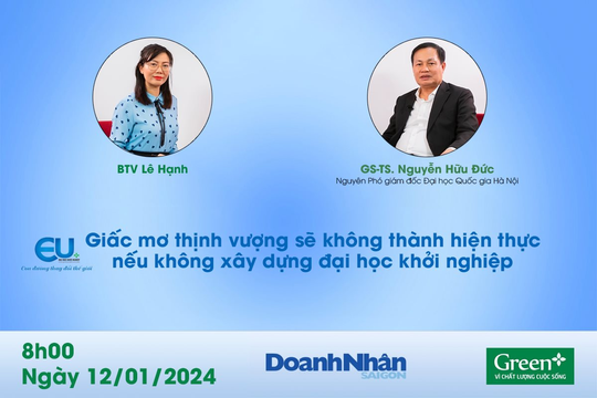 Giấc mơ thịnh vượng sẽ không thành hiện thực nếu không xây dựng đại học khởi nghiệp