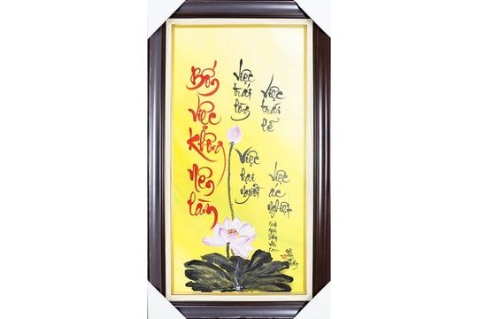 Tranh cách ngôn Lương Văn Can: Bốn việc không nên làm