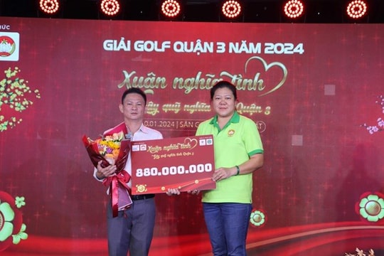 Hơn 880 triệu đồng chăm lo Tết cho người dân từ Giải Golf “Xuân nghĩa tình quận 3” Hơn 880 triệu đồng chăm lo Tết cho người dân từ Giải Golf “Xuân nghĩa tình quận 3”