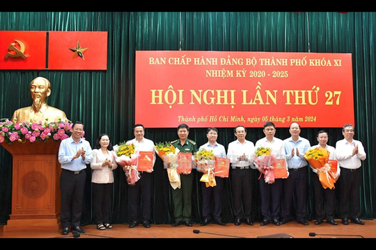 Bổ sung 5 ủy viên tham gia Ban chấp hành Đảng bộ TP.HCM Bổ sung 5 ủy viên tham gia Ban chấp hành Đảng bộ TP.HCM