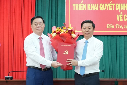 Ông Trần Thanh Lâm giữ chức Phó Bí thư Tỉnh ủy Bến Tre Ông Trần Thanh Lâm giữ chức Phó Bí thư Tỉnh ủy Bến Tre