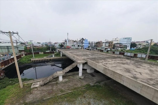 Tái khởi động cầu Tân Kỳ - Tân Quý sau 5 năm đình trệ Tái khởi động cầu Tân Kỳ - Tân Quý sau 5 năm đình trệ