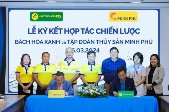 Bách hoá Xanh và Minh Phú hợp tác bán tôm tiêu chuẩn xuất khẩu Bách hoá Xanh và Minh Phú hợp tác bán tôm tiêu chuẩn xuất khẩu