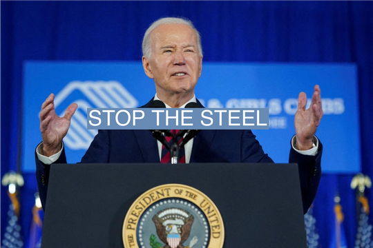 Hiệp hội công nhân thép của Mỹ ủng hộ Tổng thống Joe Biden tái cử