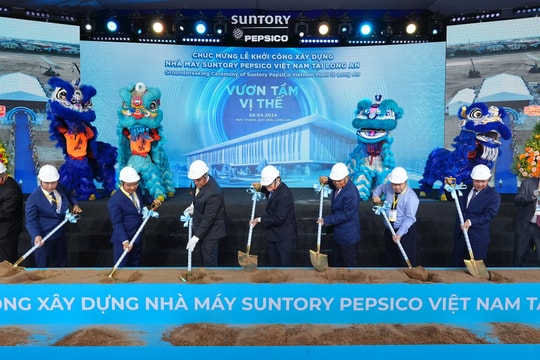 Suntory PepsiCo Việt Nam khởi công nhà máy nước giải khát lớn nhất châu Á Suntory PepsiCo Việt Nam khởi công nhà máy nước giải khát lớn nhất châu Á