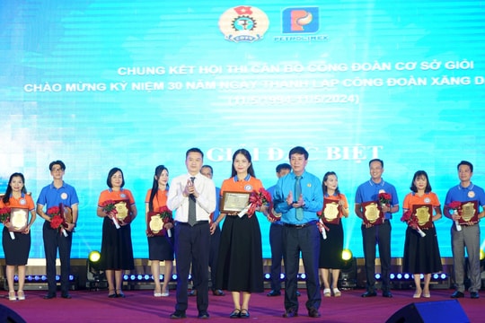 Petrolimex Sài Gòn đạt giải Đặc biệt tại Chung kết Hội thi Cán bộ Công đoàn cơ sở giỏi