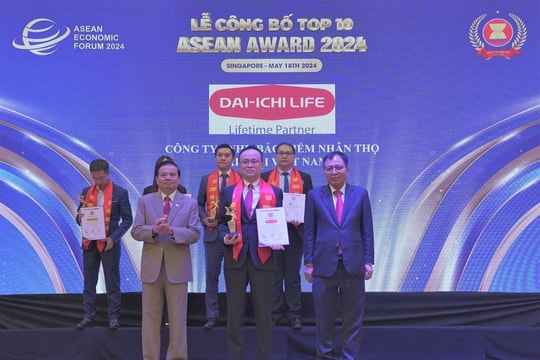 Dai-ichi Life Việt Nam nhận danh hiệu “Top 10 doanh nghiệp tiêu biểu ASEAN 2024” Dai-ichi Life Việt Nam nhận danh hiệu “Top 10 doanh nghiệp tiêu biểu ASEAN 2024”