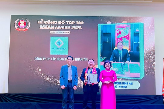 Tập đoàn Ngân Tín và ông Trương Đình Hải được vinh danh tại “ASEAN Award 2024” Tập đoàn Ngân Tín và ông Trương Đình Hải được vinh danh tại “ASEAN Award 2024”