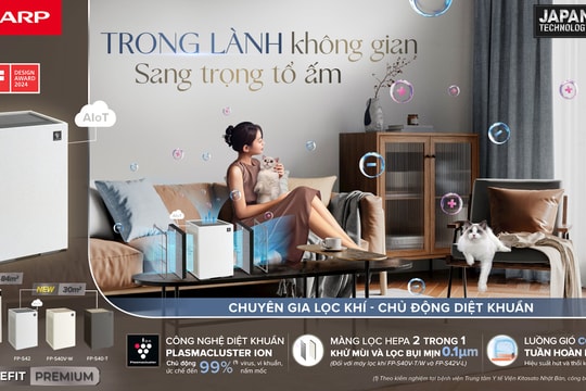 Sharp trình làng thế hệ máy lọc khí mới Sharp Purefit mini