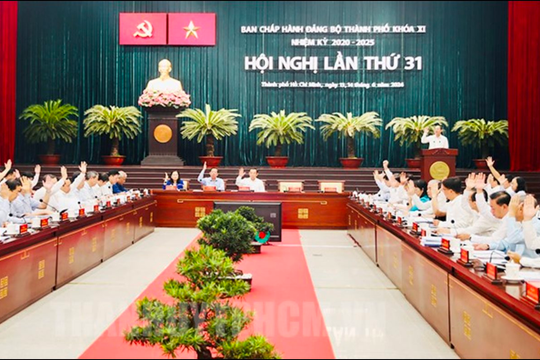 Hội nghị Ban chấp hành Đảng bộ TP.HCM lần thứ 31: Đề xuất nhiều nhiệm vụ, giải pháp 6 tháng cuối năm 2024 Hội nghị Ban chấp hành Đảng bộ TP.HCM lần thứ 31: Đề xuất nhiều nhiệm vụ, giải pháp 6 tháng cuối năm 2024