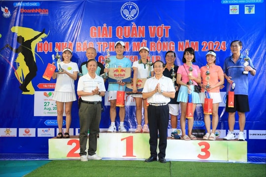 Giải Quần vợt Hội Nhà báo TP.HCM mở rộng 2024: Sân chơi thể thao thú vị, hấp dẫn của người làm báo