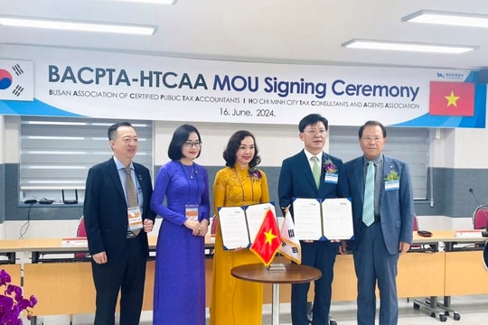 Hội Tư vấn và Đại lý thuế TP.HCM và Hội Kế toán thuế công chứng Busan ký kết hợp tác chiến lược Hội Tư vấn và Đại lý thuế TP.HCM và Hội Kế toán thuế công chứng Busan ký kết hợp tác chiến lược