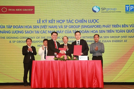 Tập đoàn Hoa Sen và SP Group ký kết hợp tác phát triển năng lượng sạch