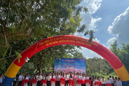 Khánh thành cầu Suối Dên kinh với phí xây dựng 1,8 tỷ đồng