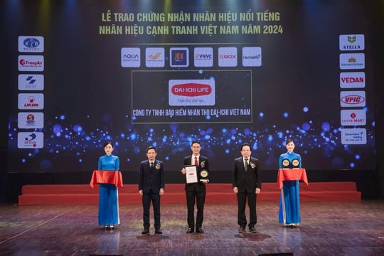 Dai-ichi Life Việt Nam lần thứ 5 vào “Top 10 nhãn hiệu nổi tiếng Việt Nam 2024” Dai-ichi Life Việt Nam lần thứ 5 vào “Top 10 nhãn hiệu nổi tiếng Việt Nam 2024”