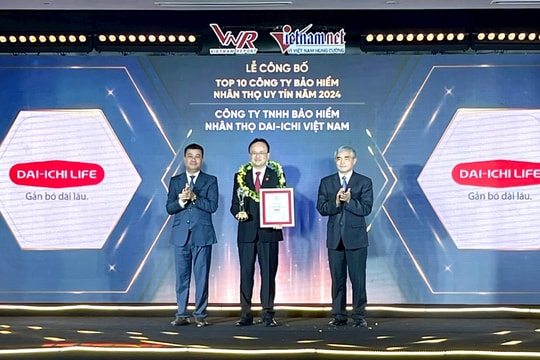 Dai-ichi Life Việt Nam vào “Top 10 công ty bảo hiểm nhân thọ uy tín năm 2024” Dai-ichi Life Việt Nam vào “Top 10 công ty bảo hiểm nhân thọ uy tín năm 2024”